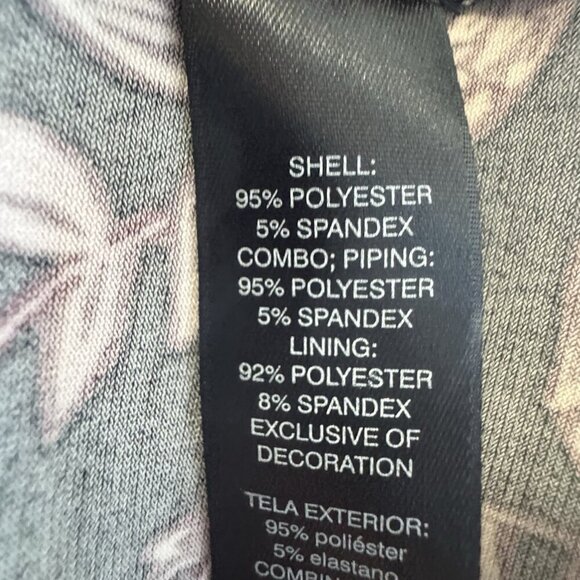 White House Black Market Dress Medium Floral Embroidered V-Neck Long Sleeve Mini - Picture 6 of 9